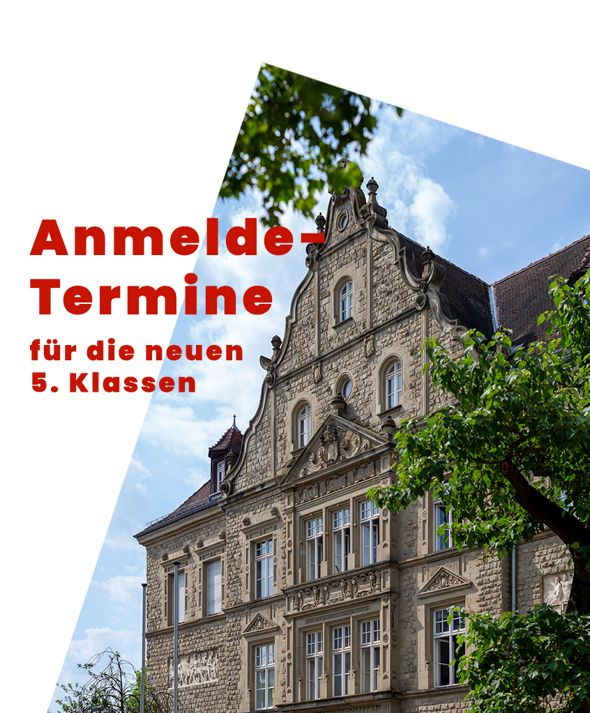 Anmeldetermine für die neuen 5. Klassen — Schuljahr 2026/2027