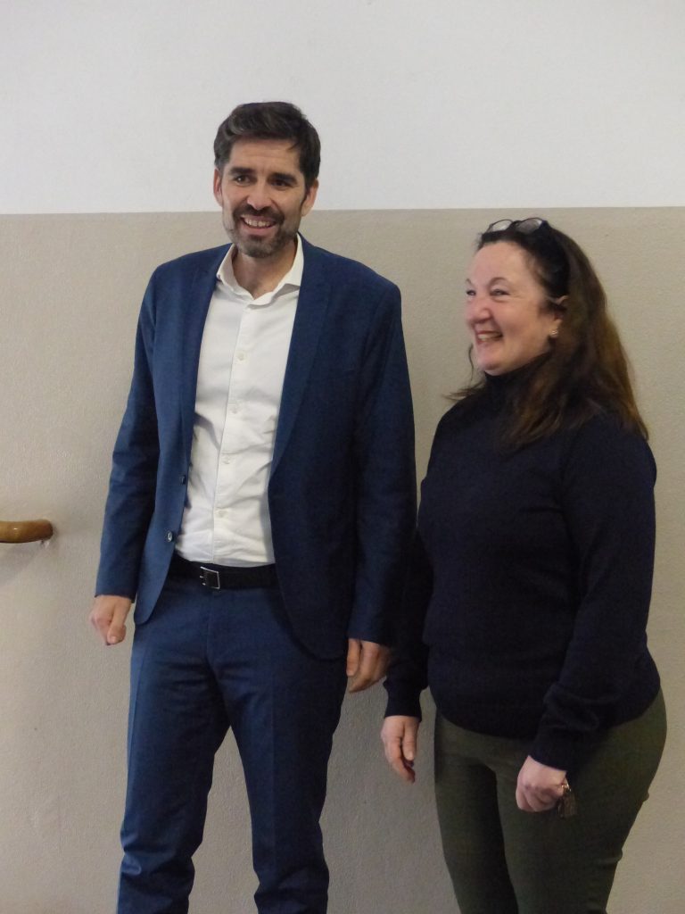 Impression vom Besuch durch Bildungsminister Sven Teuber