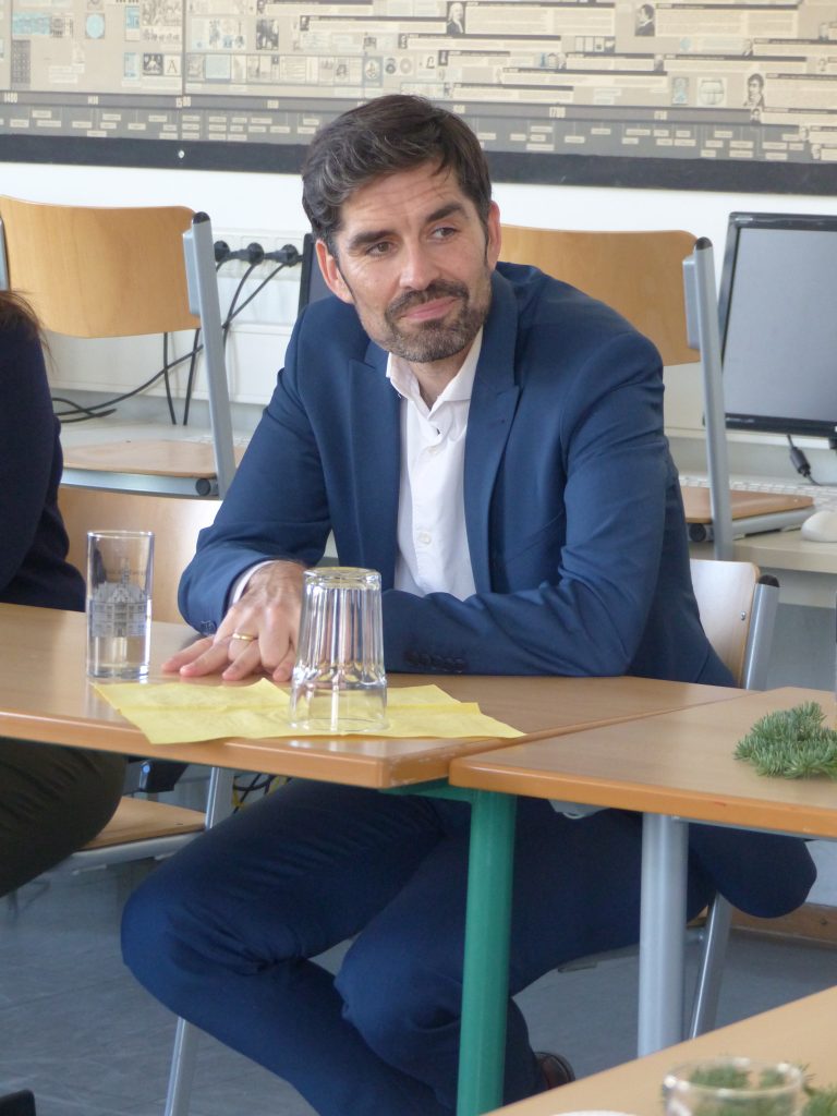 Impression vom Besuch durch Bildungsminister Sven Teuber