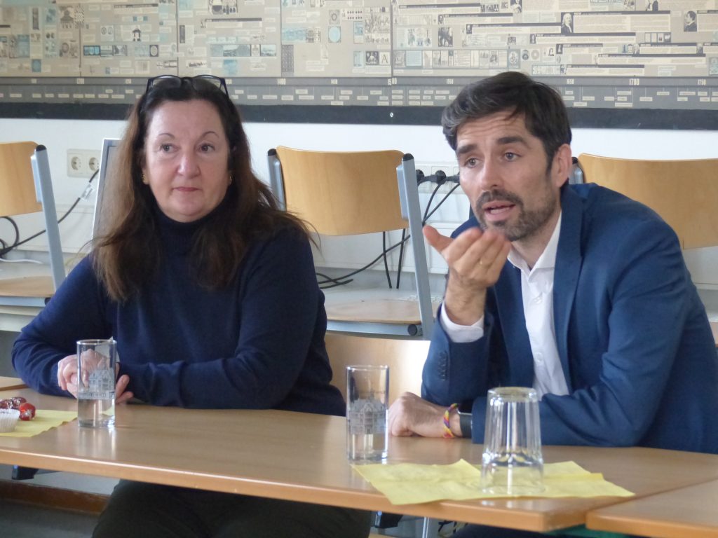 Impression vom Besuch durch Bildungsminister Sven Teuber