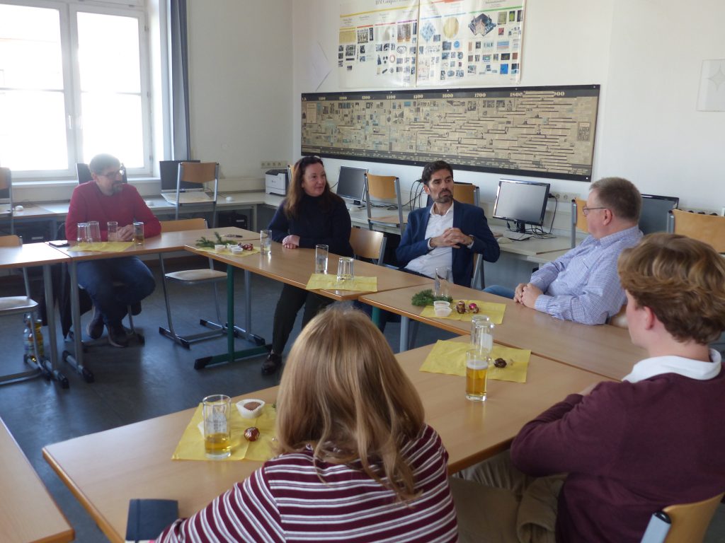 Impression vom Besuch durch Bildungsminister Sven Teuber