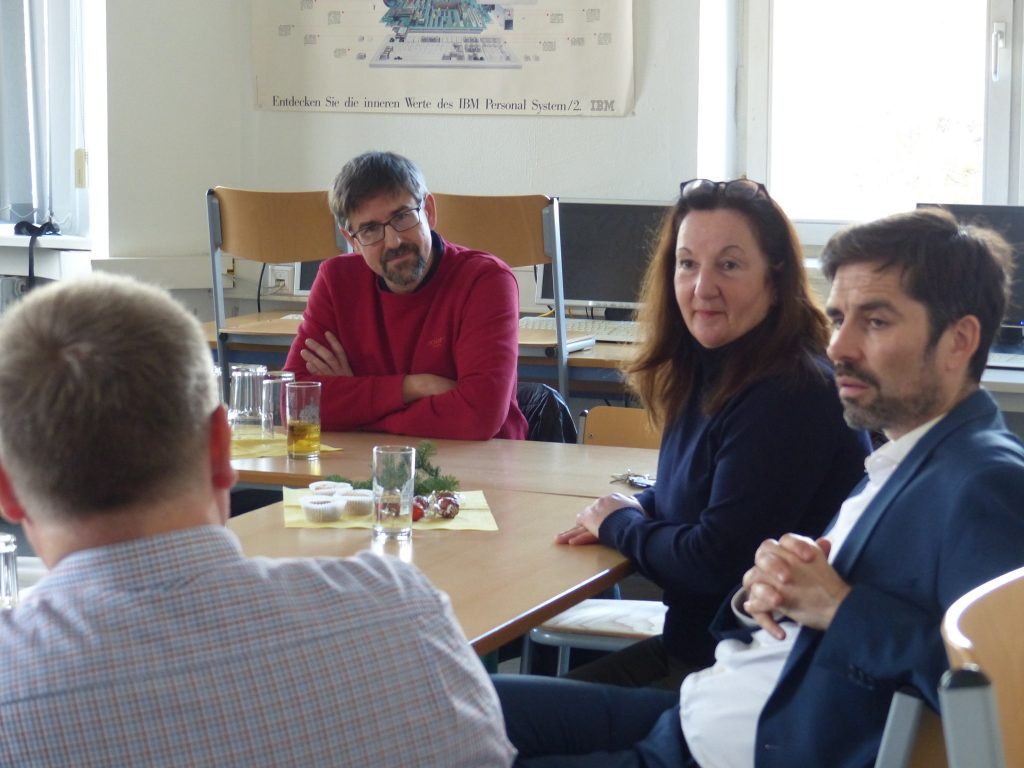 Impression vom Besuch durch Bildungsminister Sven Teuber