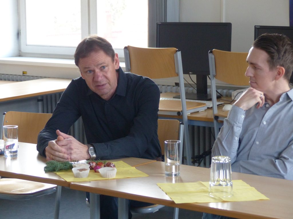 Impression vom Besuch durch Bildungsminister Sven Teuber