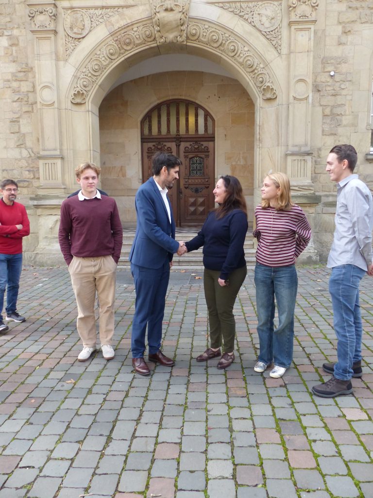 Impression vom Besuch durch Bildungsminister Sven Teuber