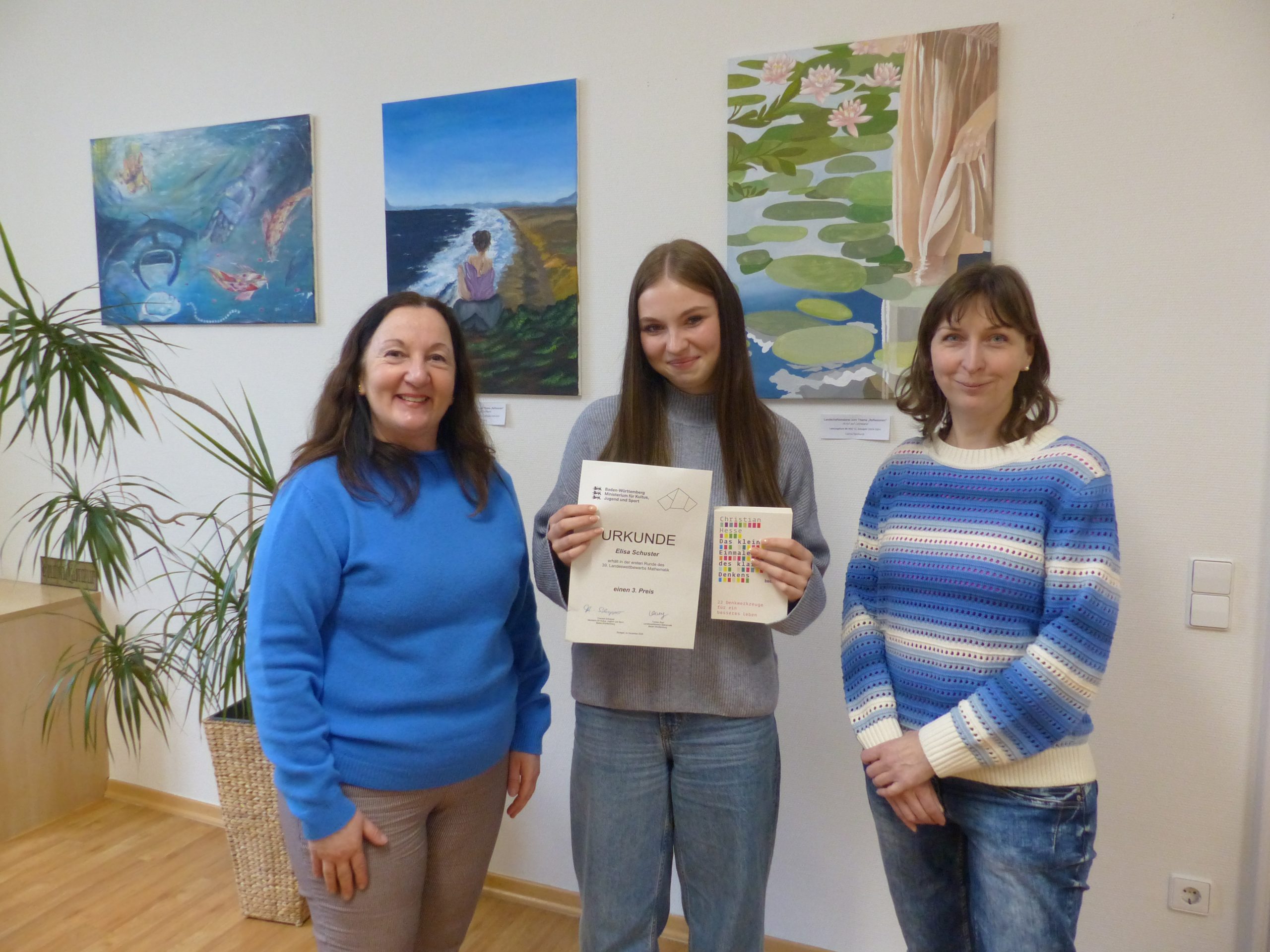 3. Preis beim Landeswettbewerb Mathematik!