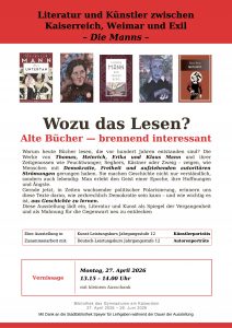 Ausstellung zu den Manns in der Bibliothek
