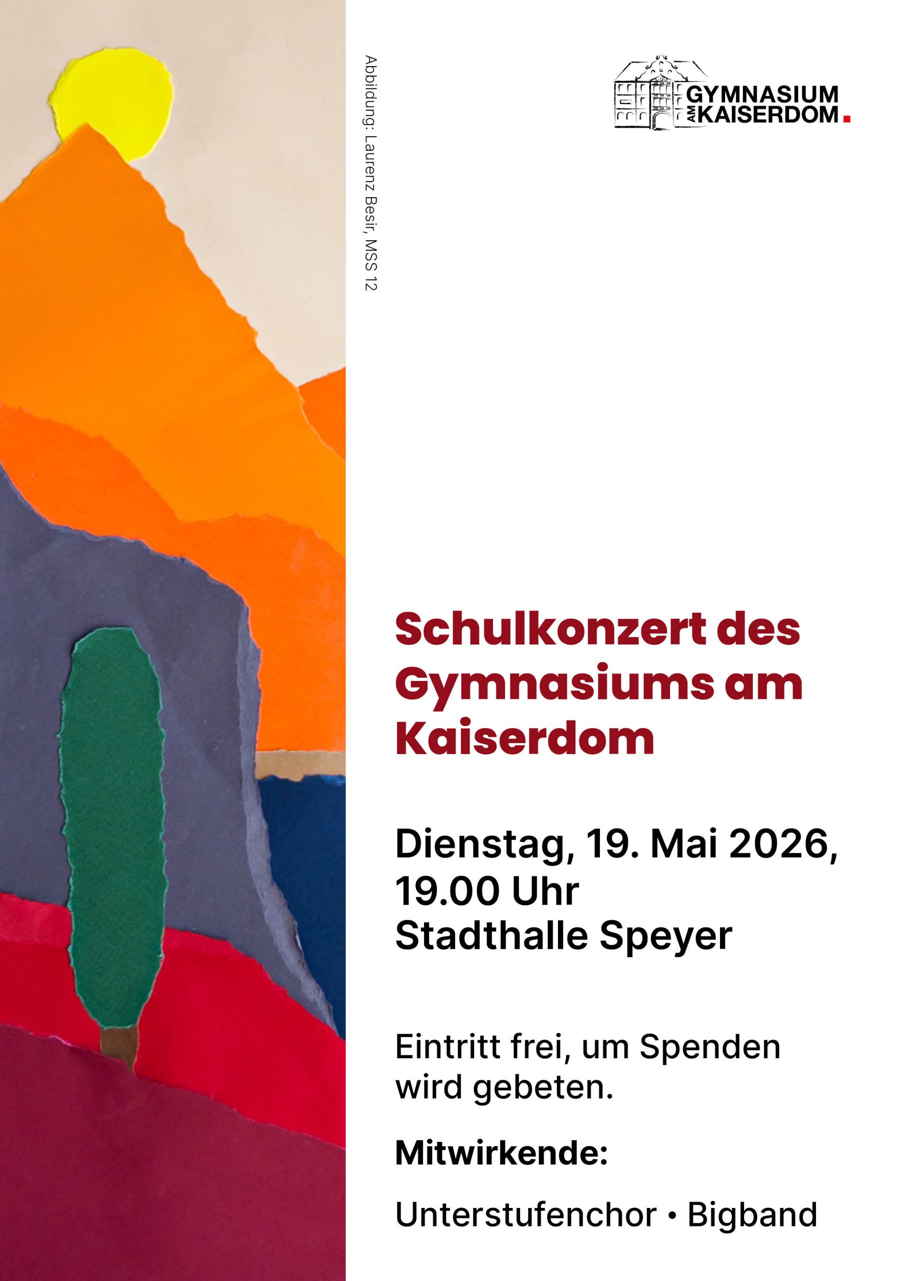 Schulkonzert am 19. Mai 2026